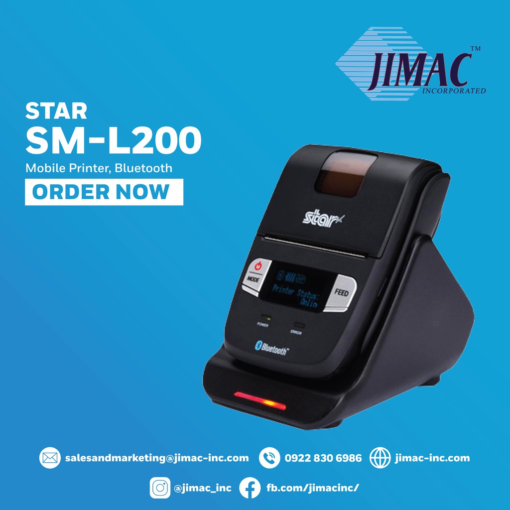 STAR SM-L200-UB40 Mobile Printer - Bluetooth | Shopee Philippines