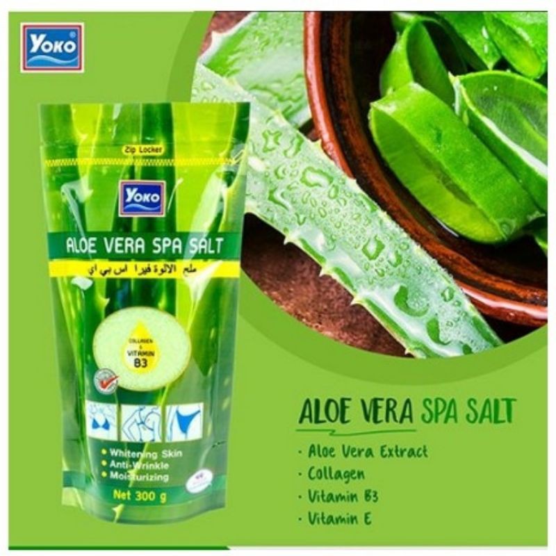 Yoko Aloe Vera Spa Salt Body Scrub (300g) Shopee Philippines