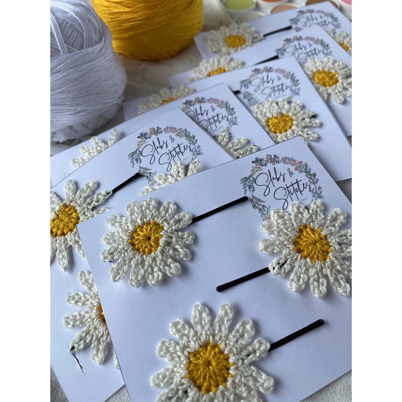 Daisies Crochet Hair Pins | Shopee Philippines