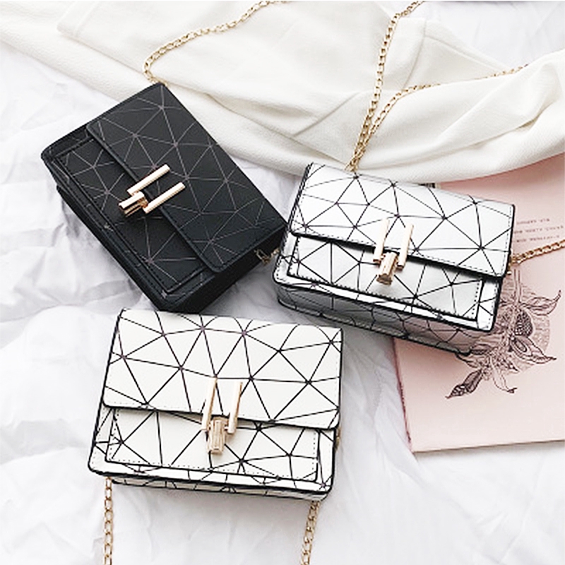 geometric sling bag