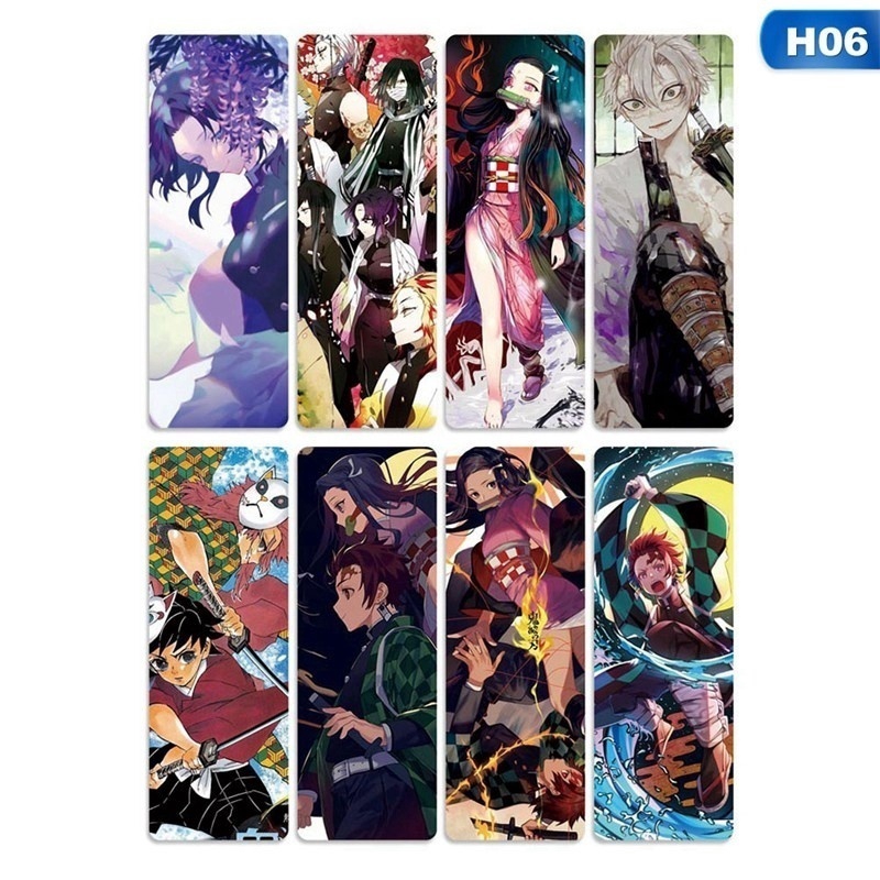 anime demon slayer kimetsu no yaiba cartoon bookmarks collection card creative gifts design shopee philippines