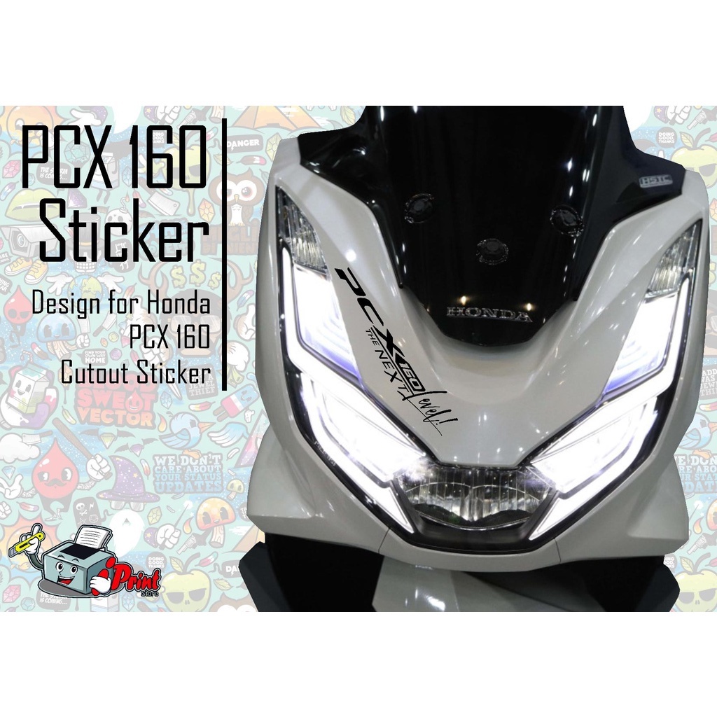 Honda Pcx Sticker Pcx Decals Cut Out Sticker Waterproof Sticker Design By Iprint