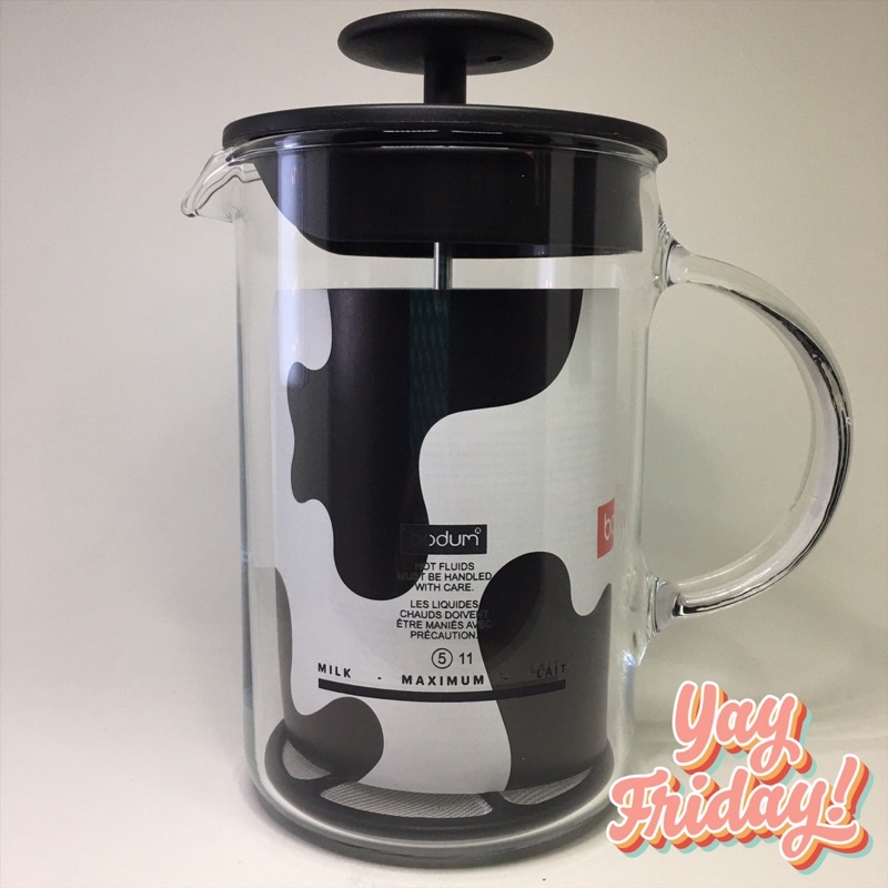 Bodum Latteo Milk Frother with Glass Handle, 0.25 L, 8 oz. Shopee