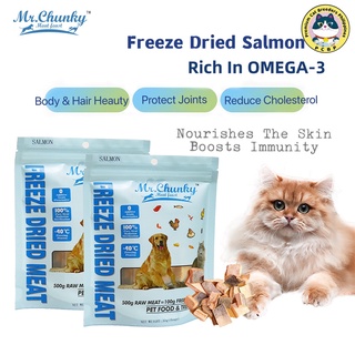 MR.Chunky meat feast freeze dried Salmon Duck Chicken Mixed flavors cats & dogs treat snack food pet