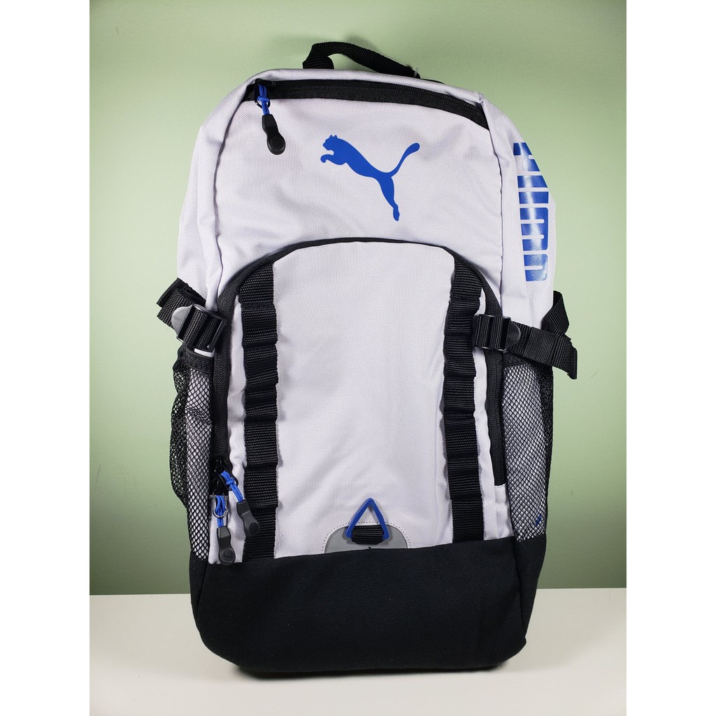Bag White and Blue Backpack Laptop Bag 