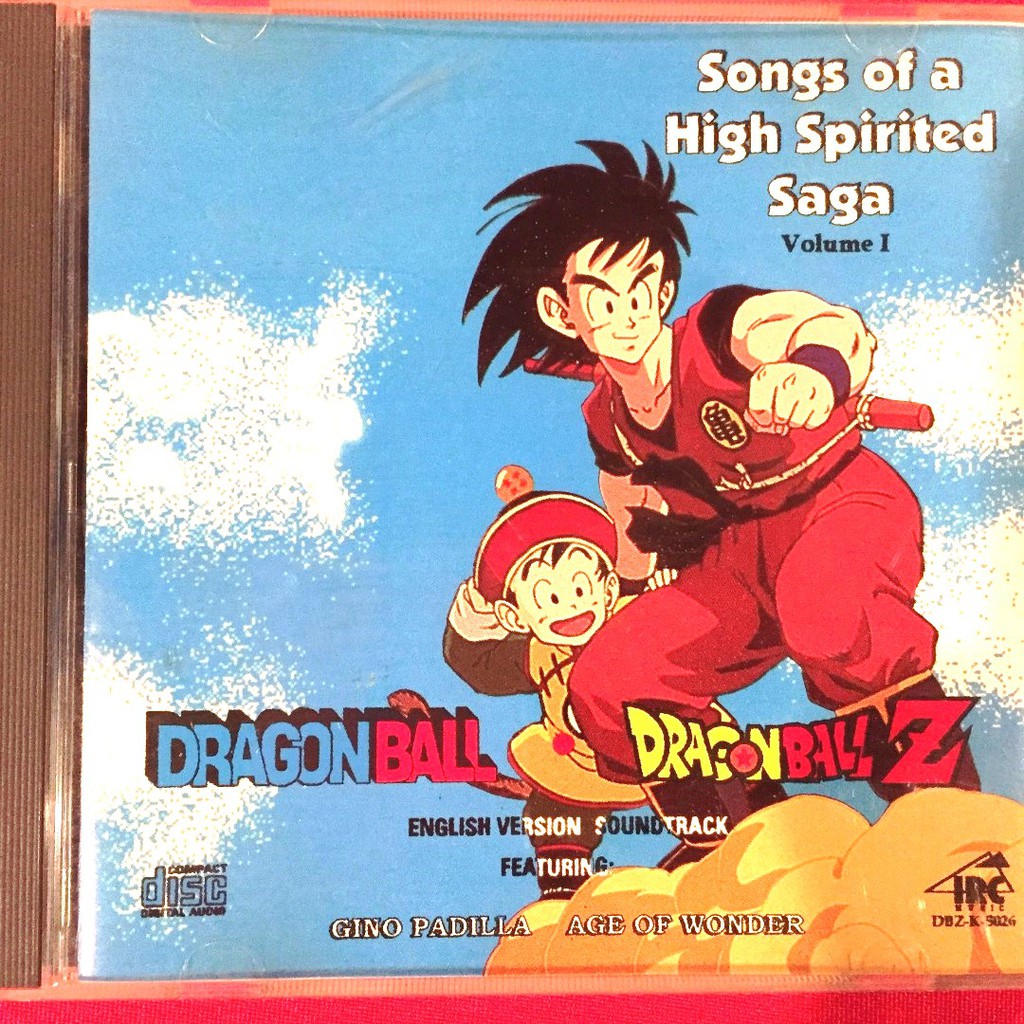 Dragon Ball Z Album Animation OST Song of a High Spirited Saga Volume 1 ...