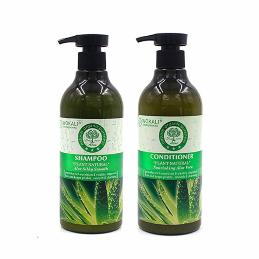 Wokali Set of Aloe Vera Shampoo and Conditioner Shopee Philippines