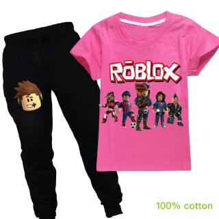 Roblox T Shirts Kids Long Pants Suit For Boys And Girls Two Pieces Cartoon Tee Shirt Gifts Shopee Philippines - t virus shirt roblox