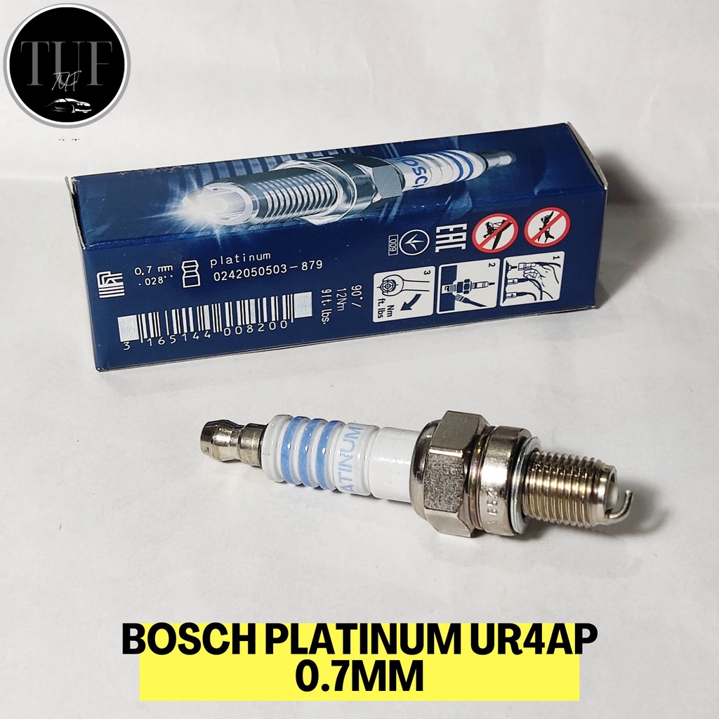 BOSCH UR4AP Platinum Spark Plug (Mio Sporty, XRM 110, Honda Wave 110 or ...