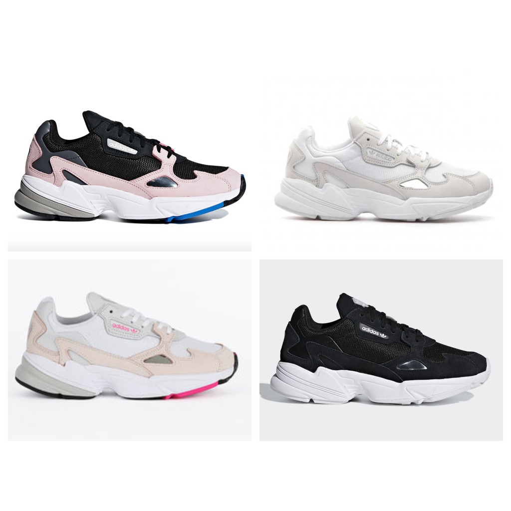 Adidas Dad Shoes Falcon Black Pink B 28126 Women's Shoes B 28128 White |  Shopee Philippines