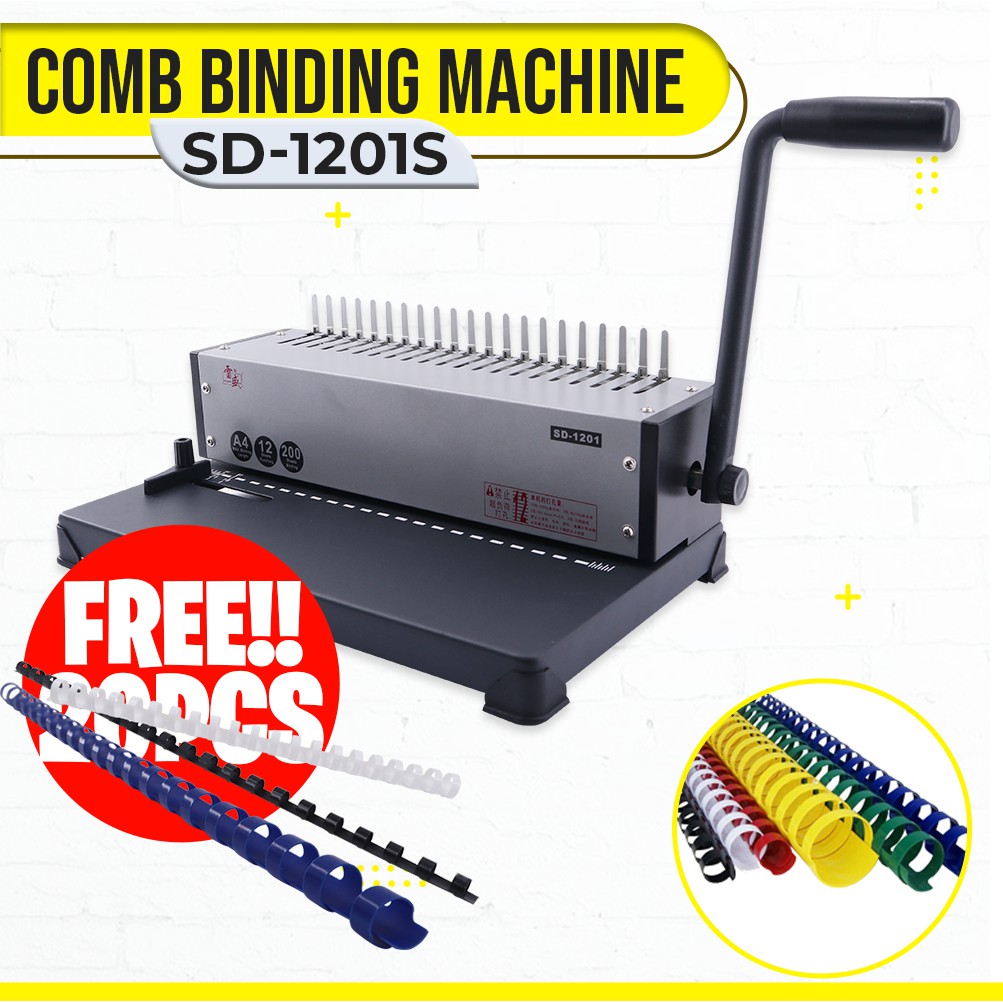 Comb Binding Machine SD1201 S Plastic Ring Binding Machine