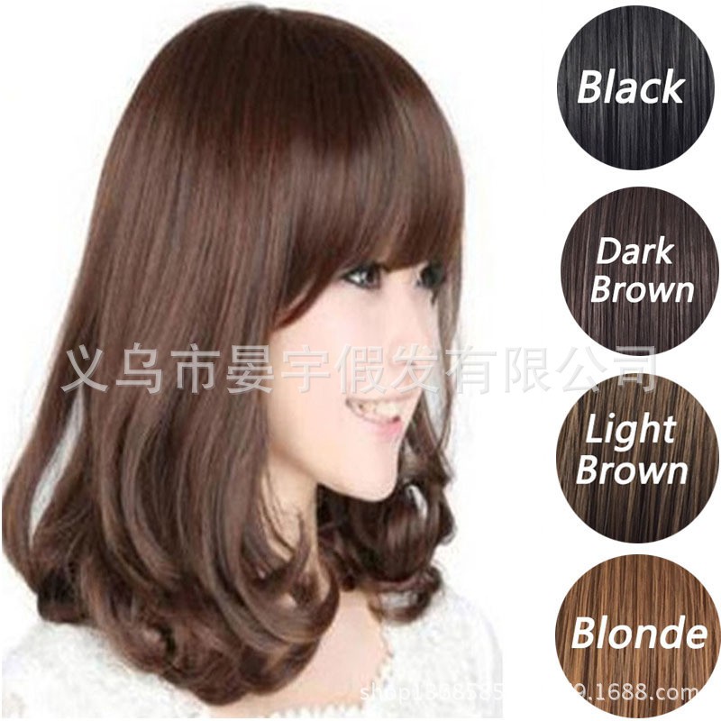 Women S Bangs Short Grey Ombre Wigs Straight Bob Shopee Philippines