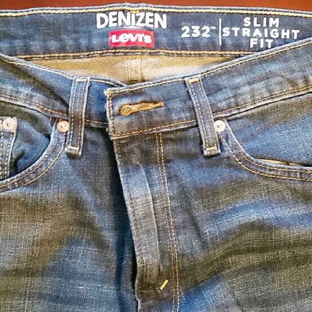 levis denizen white jeans