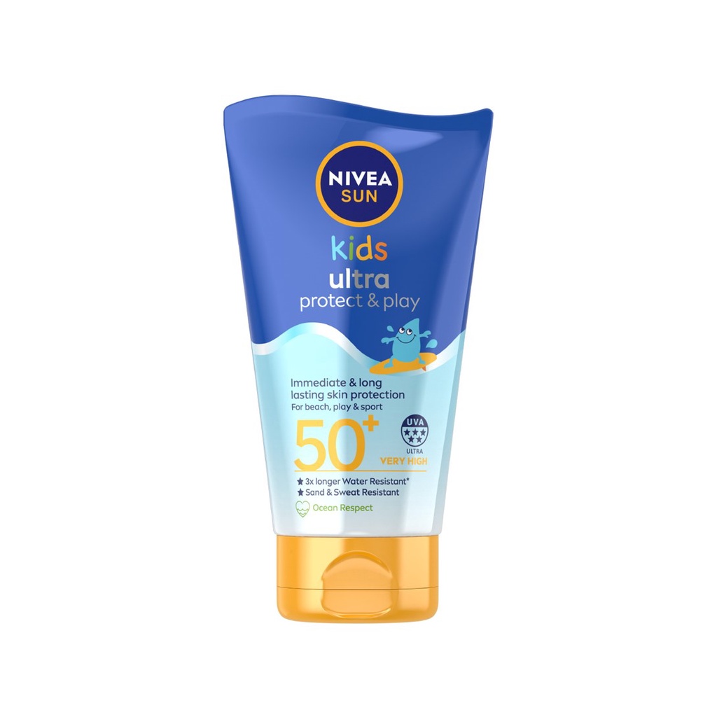 NIVEA Sun Kids Ultra Protect & Play Lotion with SPF 50, Sunblock for Kids, 150ml