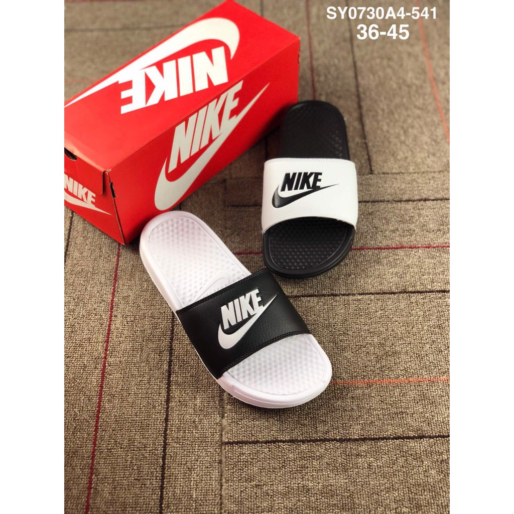 nike benassi fake vs real