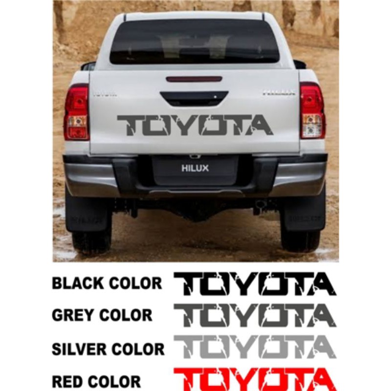 Toyota Hilux Tailgate Sticker Decals Design Shopee Philippines