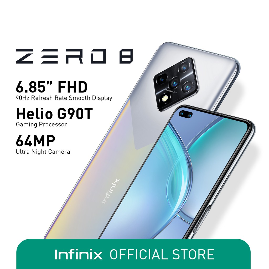 Infinix Zero 8 8GB + 128GB memory (1 year local warranty) Shopee