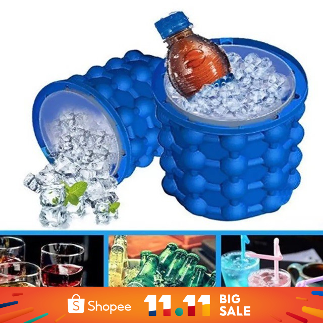 Food Grade Silicone Ice Bucket Outdoor Portable Spherical Ice Maker