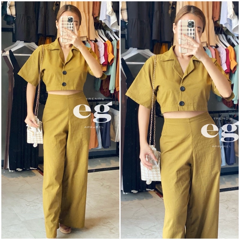 EG Trends New polo and wide leg pants coordinates | Small-Large ...