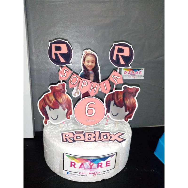 Roblox Girl Personalized Cake Topper Shopee Philippines - roblox cake for girls 10