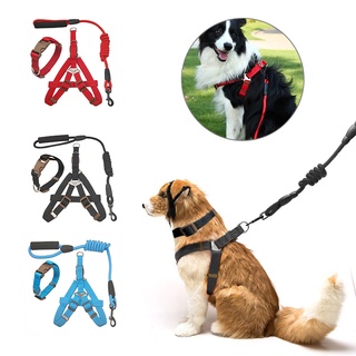 Pet Dog Harness with Leash&Collar Pet Dog Leash Chest Straps Three-Piece for Small Medium Large Dogs