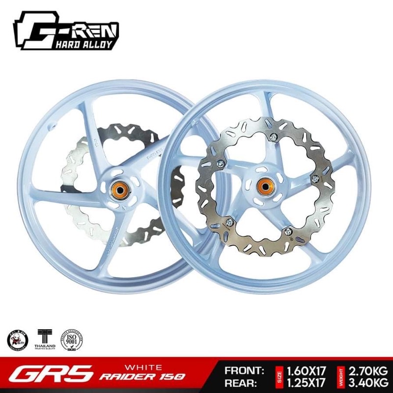 GREN MAGS RAIDER 150 white slim type Shopee Philippines