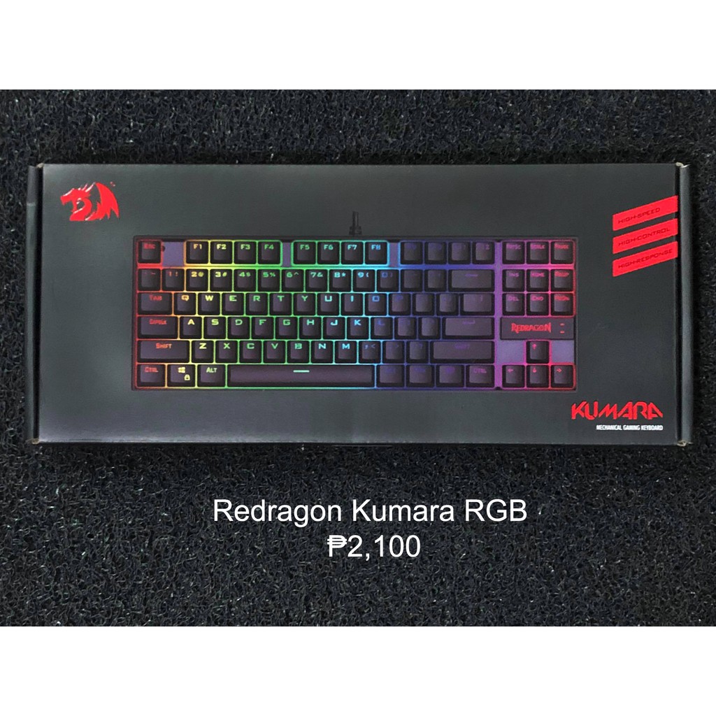 Redragon k552 kumara 87keys led backlit rgb mechanical gaming keyboard ...