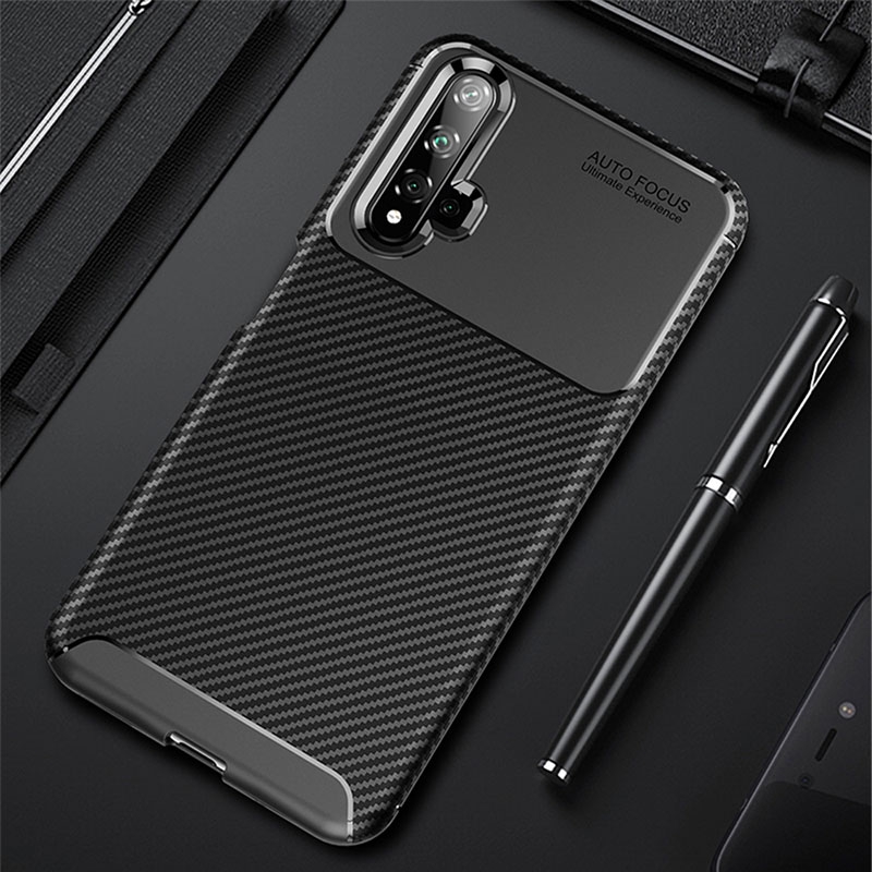 Huawei Nova 9 Se 8i 5t Pro Y9 Prime P30 Lite P40 P50 Pro Mate 50 Pro Luxury Carbon Fiber Bumper