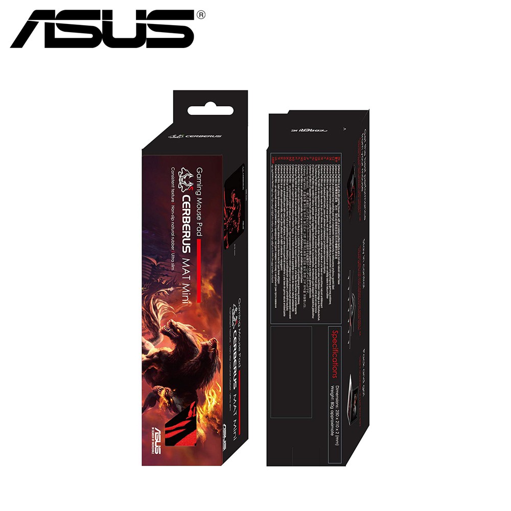 Asus Cerberus Mat Mini Gaming Mouse Pad Red ua00 90yh01c3 ua00 Shopee Philippines