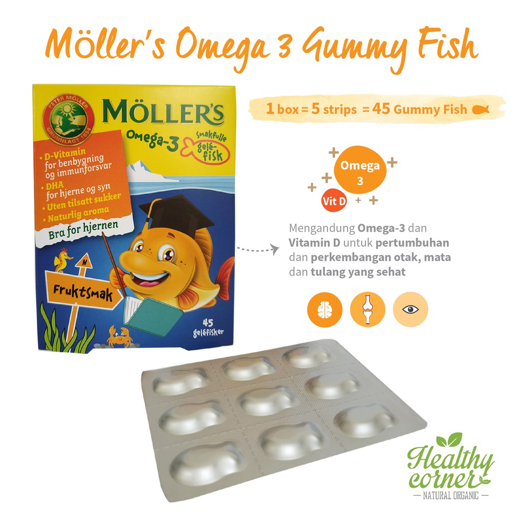 Mollers Omega 3 Gummy Fish Strip Shopee Philippines