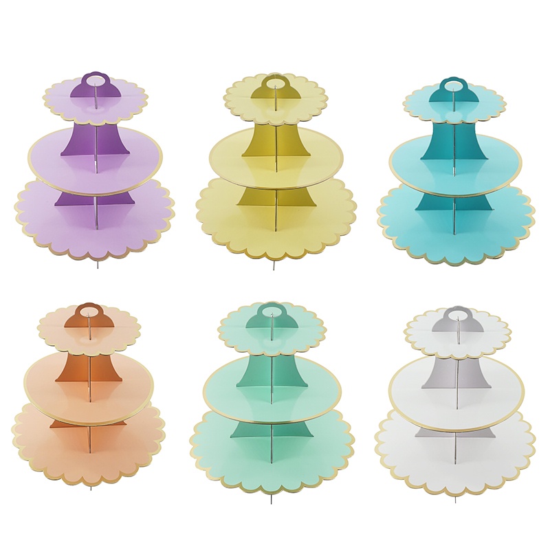 3Layer Paper Cake Stand Birthday Party Wedding Cake Decoration DIY
