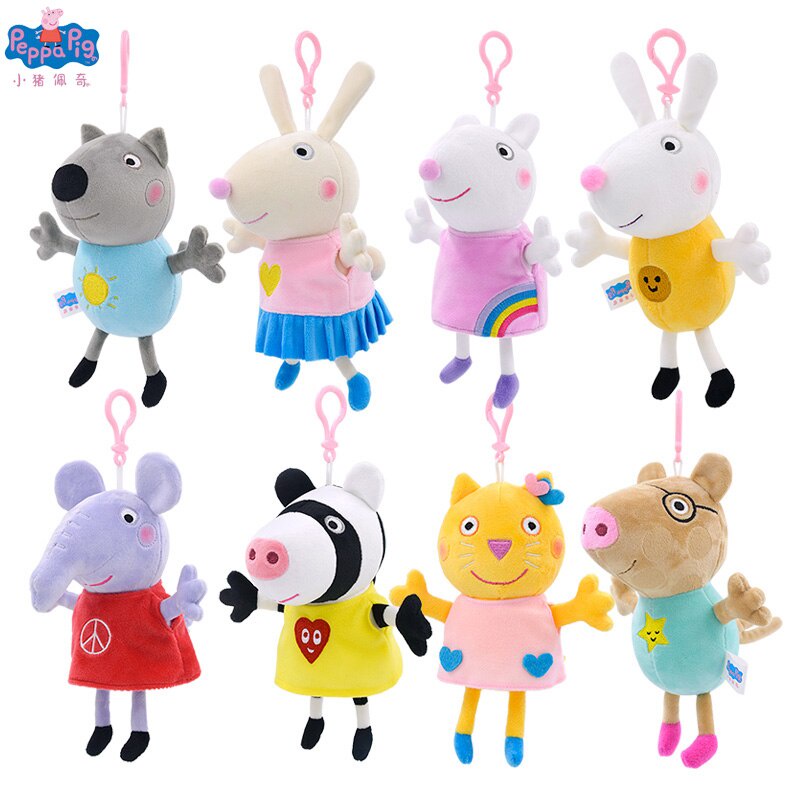 19cm Original Peppa Pig Good Friends Plush Dolls Toy Susy Sheep Danny ...