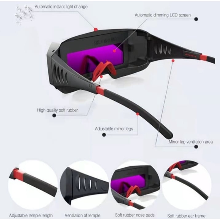 !!!Mheng_Tools!!!Automatic Photoelectric Welding Glasses Powered