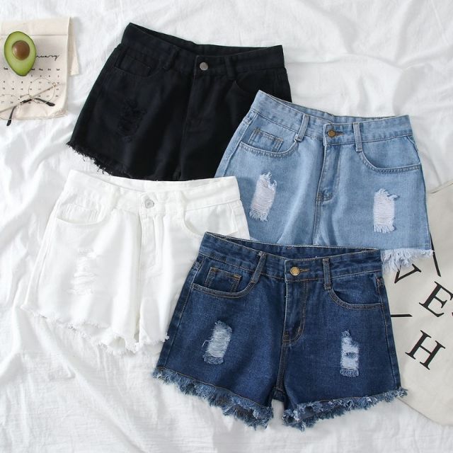 loose fitting jean shorts