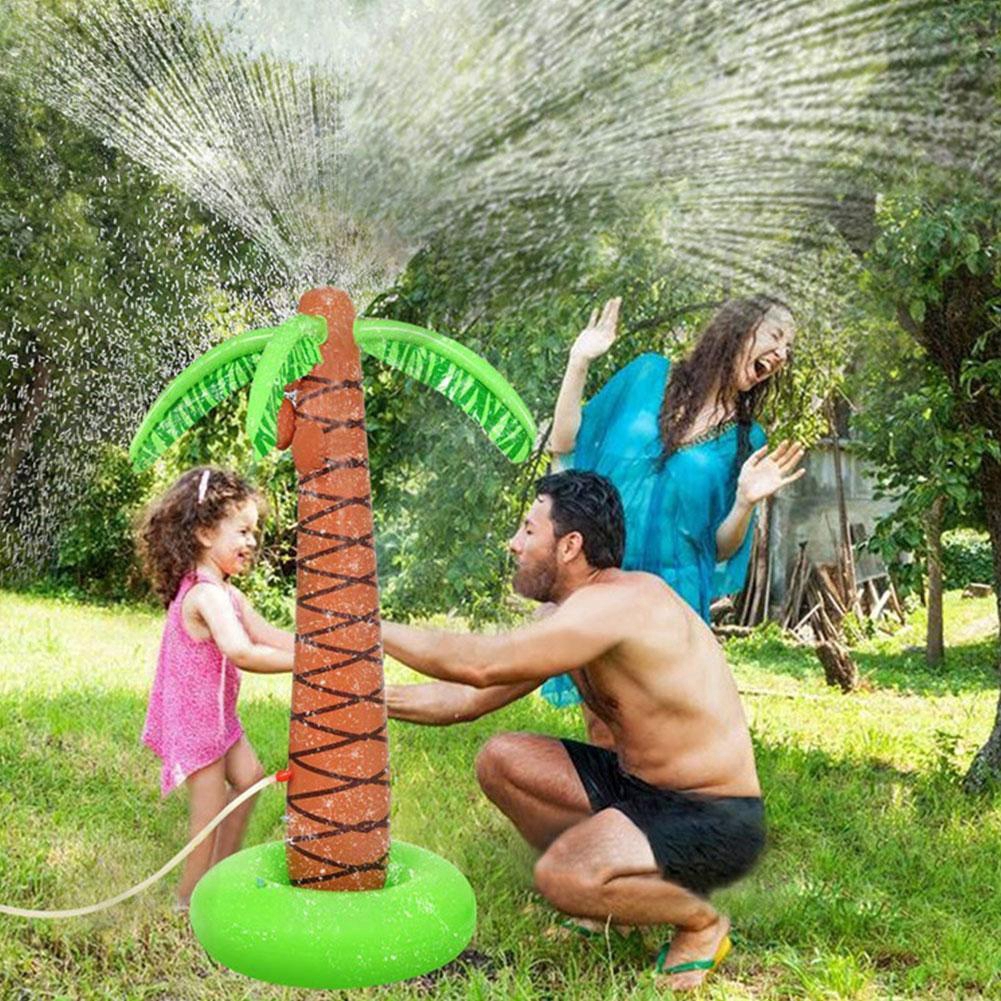 inflatable palm tree sprinkler