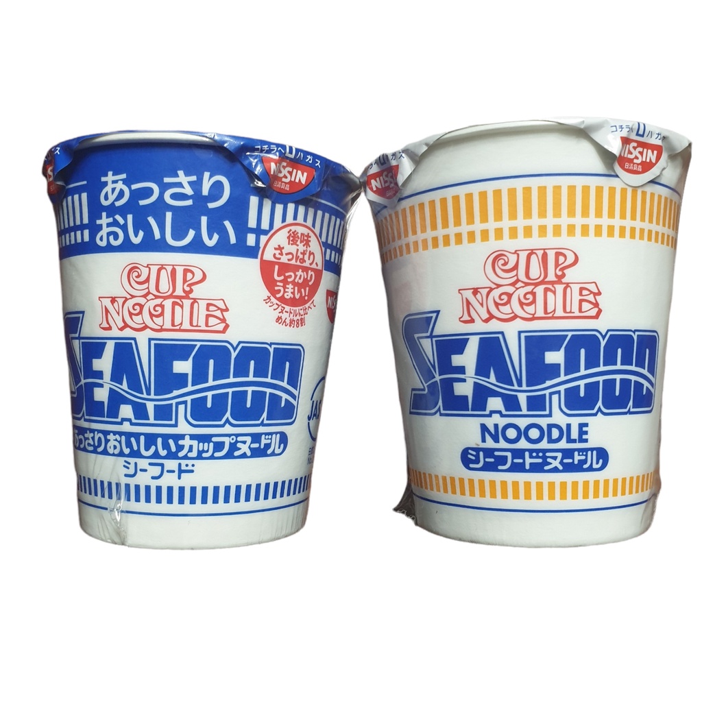 Nissin Cup Instant Noodles Seafood Light And Original Flavor Made In Japan Shopee Philippines