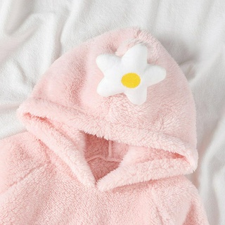 【 Flower Baby Clothes 】 Male Female Flannel Long-Sleeved Romper Children's Autumn Winter War #5