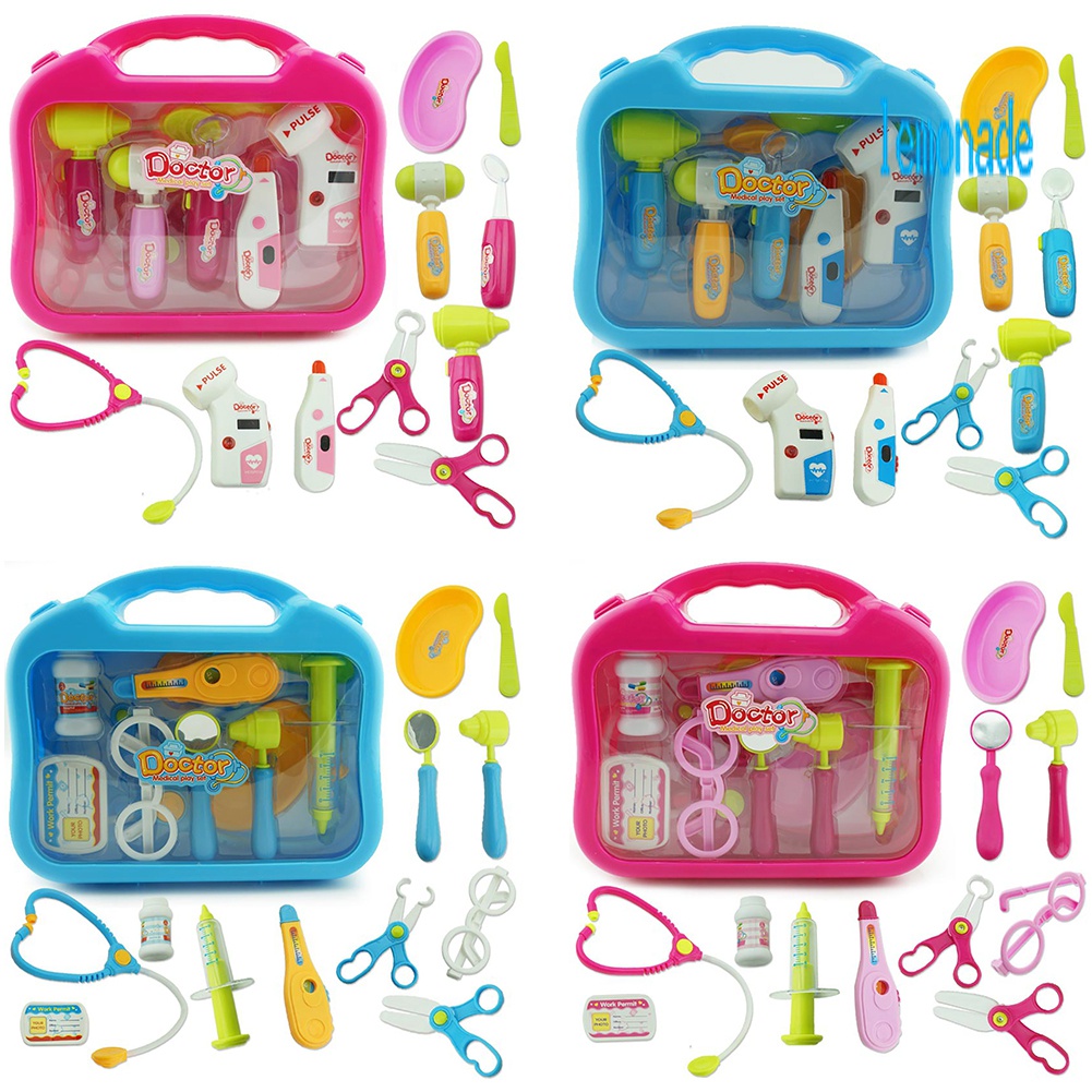 lem Kids Role Pretend Play Doctor Medical Playset Kit Carrycase ...