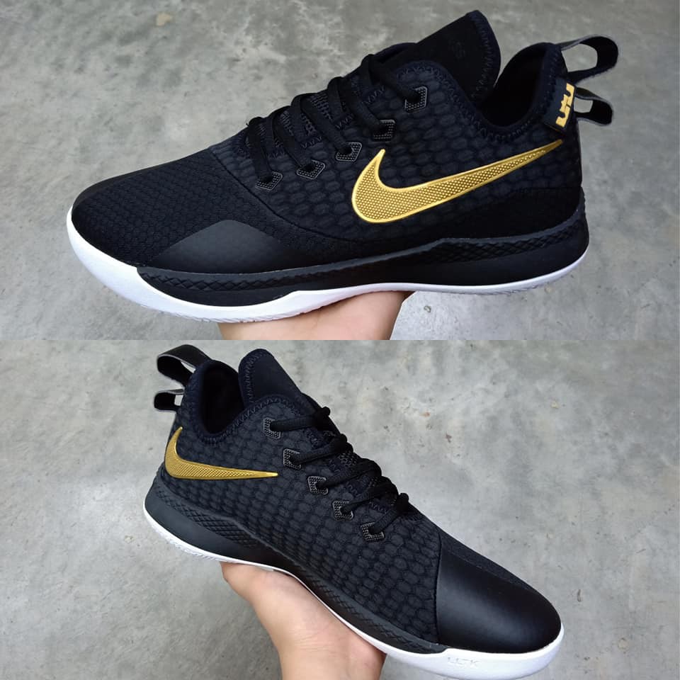 nike lebron witness 3 black gold