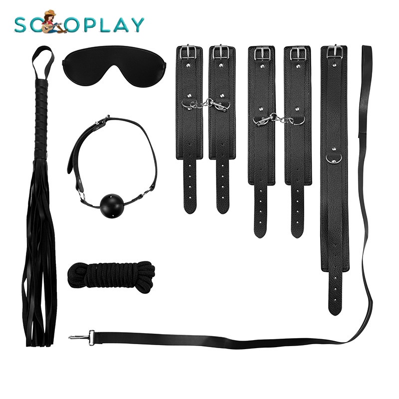 Soloplay Sexy Sm Set Adult Supplies Couple Handcuffs Bondage And Discipline 8 Piece Set Sex Toy 