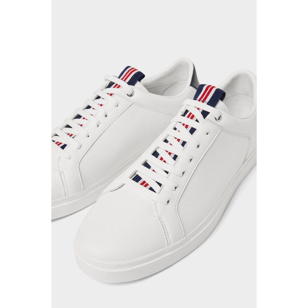 zara white plimsolls