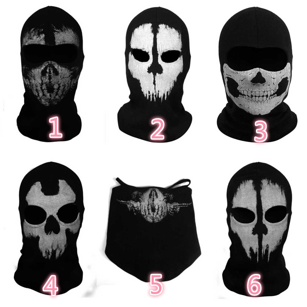 Call of Duty 10 Ghost Balaclava Motorcycle Cycling Game Airsoft Full ...