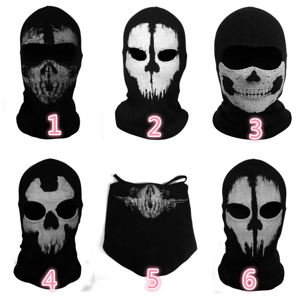 Call of Duty 10 Ghost Balaclava Motorcycle Cycling Game Airsoft Full