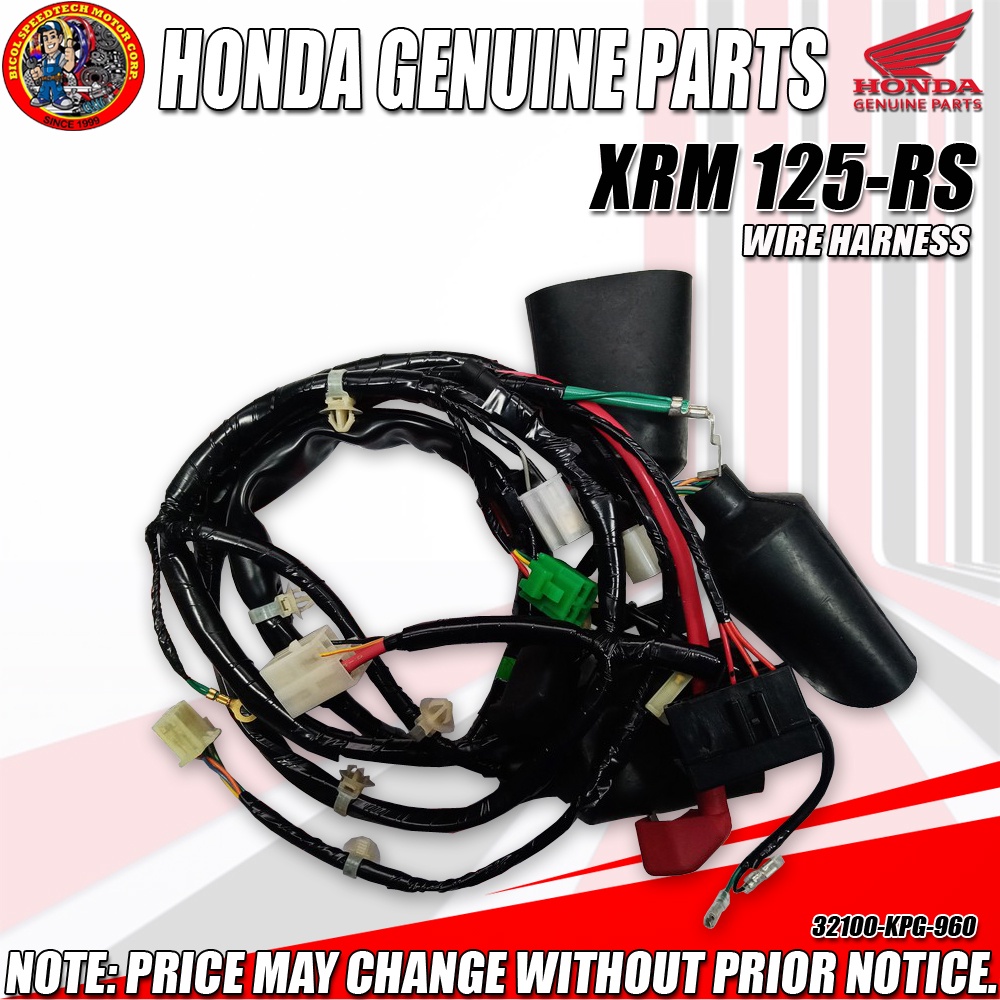XRM 125 RS HARNESS WIRE (HPI) (GENUINE 32100KPG960) Shopee Philippines