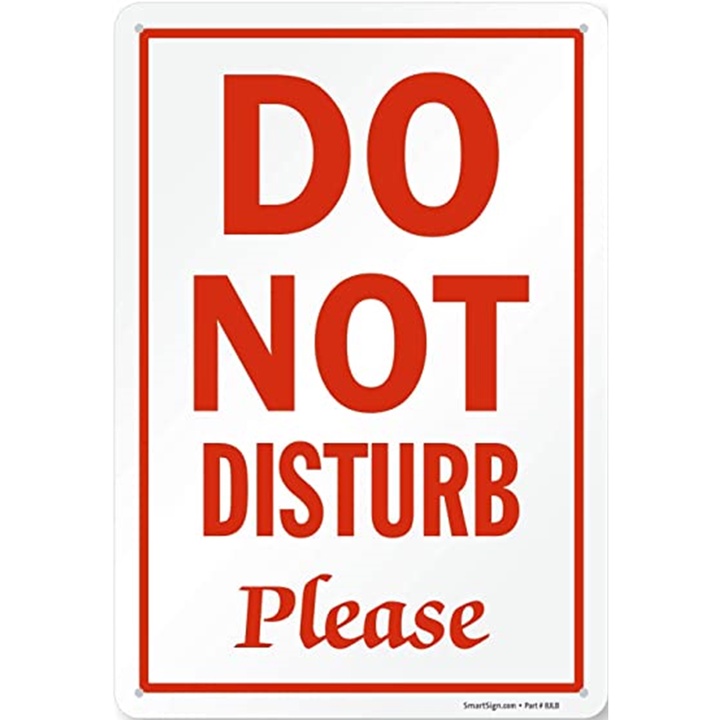 Do Not Disturb Signages (Laminated A4 Size) | Shopee Philippines