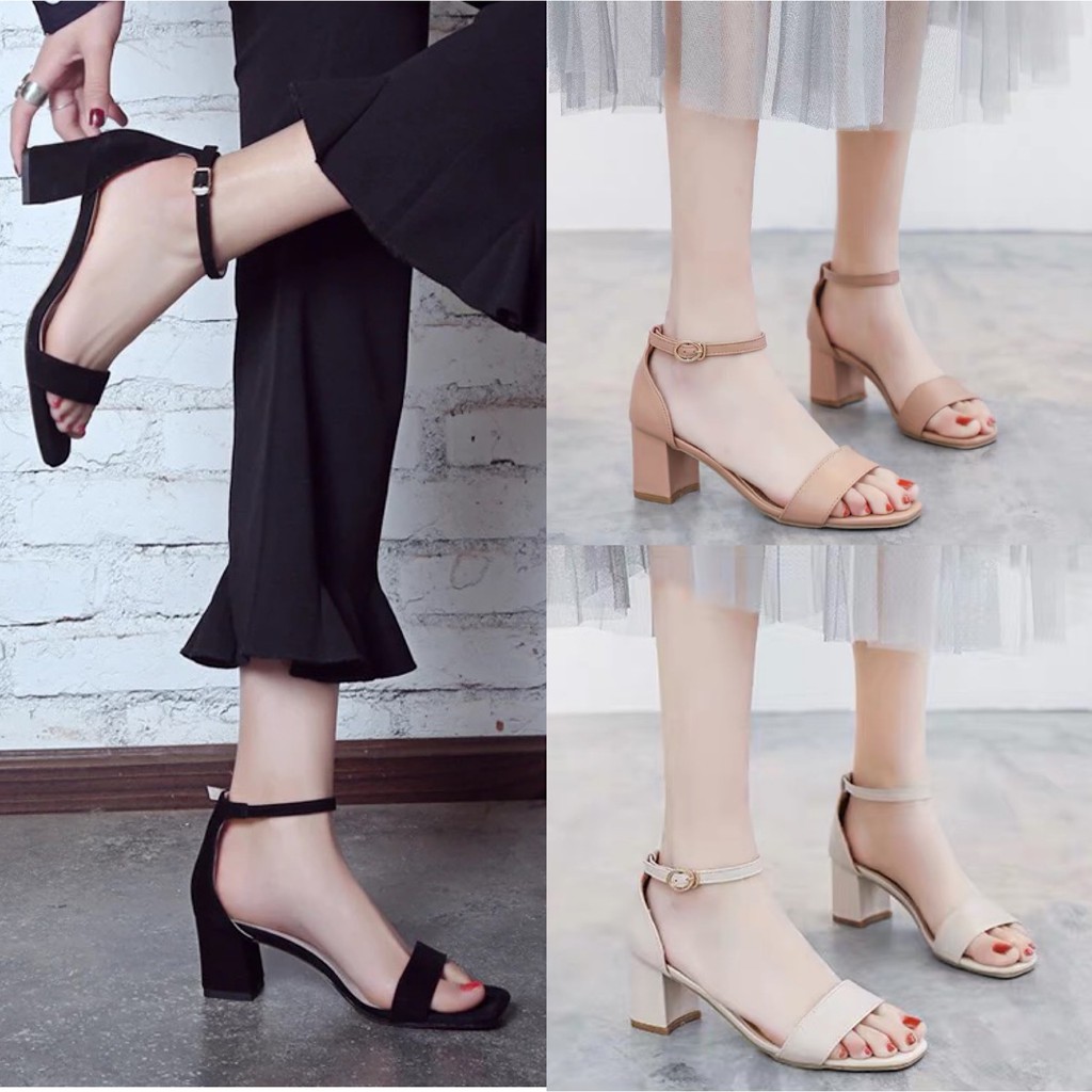 square block heels