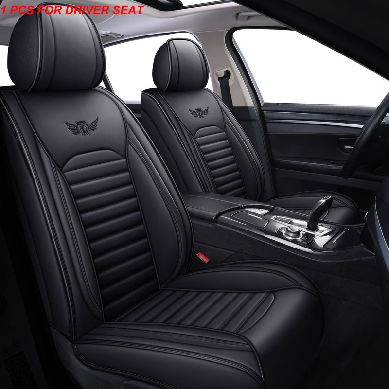 10 on VW TOURAN FULL LEATHER LOOK CAR SEAT COVER SET BLACK 
