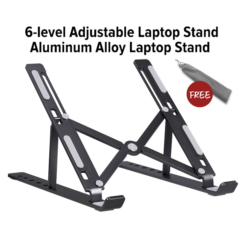 7level Aluminum Alloy Folding laptop Stand Adjustable Notebook Holder