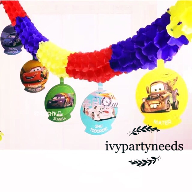 Cars Garland with decorations 3m Shopee Philippines