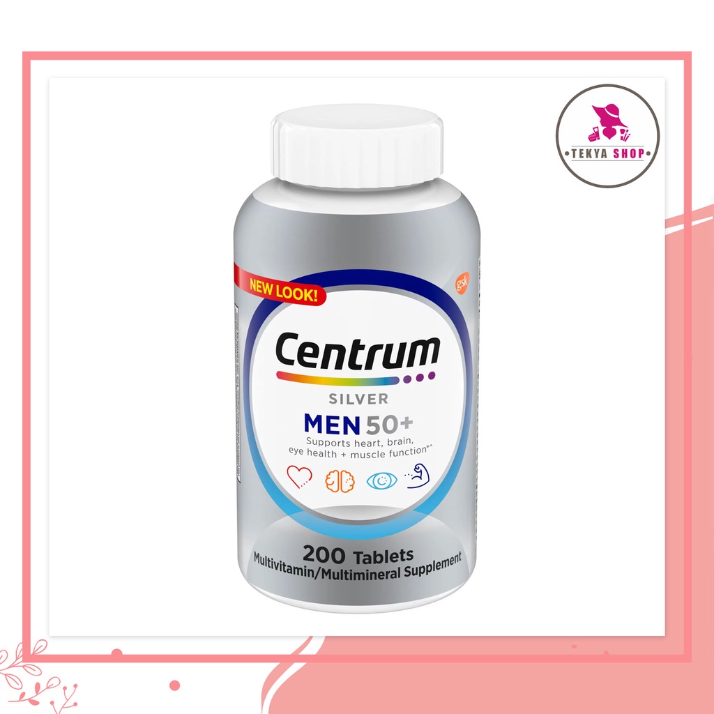 Centrum Silver Men Multivitamins, 200 and 275 tablets Shopee Philippines